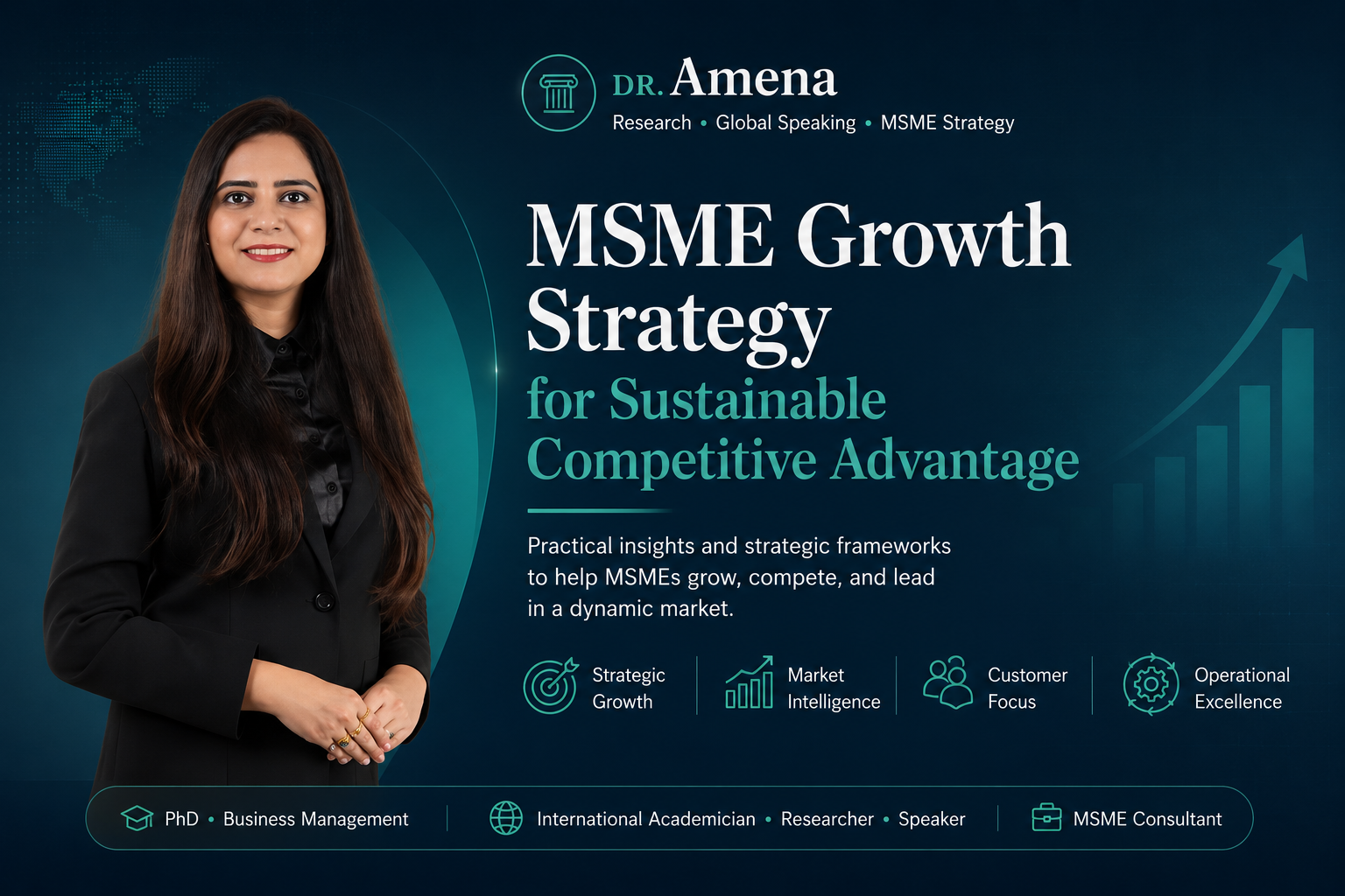 Dr. Amena Sibghatullah featured with MSME Growth Strategy for sustainable competitive advantage